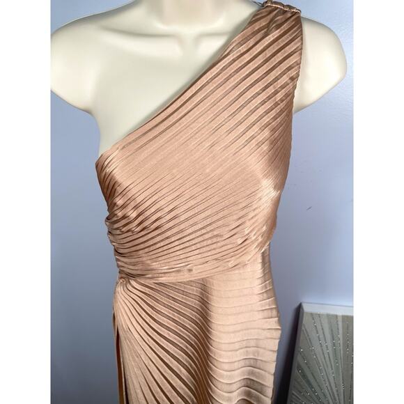 A.L.C. Delfine Pleated One Shoulder Midi Dress in Bella Size 0 - Picture 4 of 11